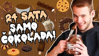 24 SATA JEDEM SAMO ČOKOLADNE STVARI  🍫🍩🎂 | Bruno Lukić