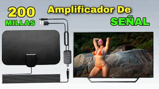 Antena + Amplificador De Señal De 200 Millas Para La TV  Biling  ¿ LA NECESITAS ?