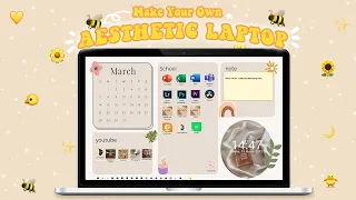 ☆GIAO DIỆN LAPTOP AESTHETIC SIÊU NGẦU, BẠN ĐÃ THỬ CHƯA? I CUSTOMIZE AESTHETIC LAPTOP