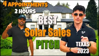Best Solar Sales Pitch Texas 2023: 4 Appointments 2 Hours
