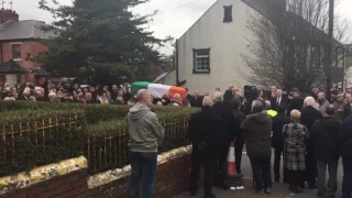 Martin McGuinness's funeral procession