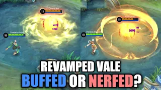 VALE REVAMPED IS BUFF OR NERF? | ORIG VS ADV DAMAGE COMPARISON