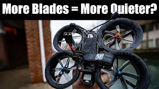 Does more propeller blades mean more quieter drones?