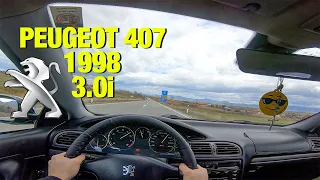 1998 PEUGEOT 407 COUPE 3.0i 190 HP POV Test Drive #17