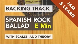 BACKING TRACK: Spanish Rock Ballad in E minor (6/8 time signature)