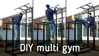 DIY multi gym  Турник и брусья своими руками