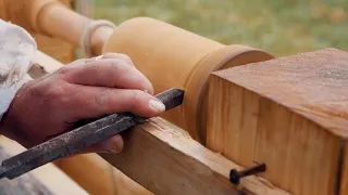 A Pole Lathe For Our Cabin! - Townsends Wilderness Homestead