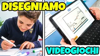 CREIAMO VERI VIDEOGIOCHI DISEGNANDO: Sfide Pazze e Divertenti Padre Figlio