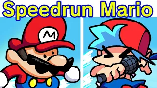 Friday Night Funkin' VS Speedrunner Mario FULL WEEK + Animated Cutscenes (Something about FNF Mod)