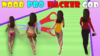 NOOB vs PRO vs HACKER vs GOD - Clothes Run ✂️ 👙👗🩲