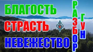 ➡️ Простым языком: что такое три гуны, благость (саттва), страсть (раджас) и невежество (тамас).