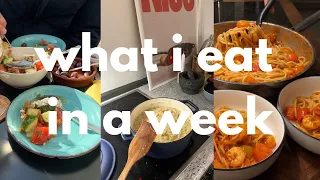 what i eat in a week (a very realistic version) | cooking at home and eating out