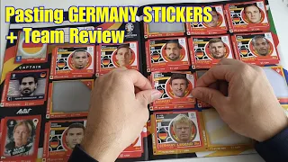 Pasting GERMANY STICKERS & Germany Team Prediction | Topps Euro 2024 Sticker Album | Euro Cup 2024