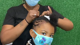 How To: Create A Mohawk for little girls | PROPER HAIR PARTING | CRINKLED ENDS 💖