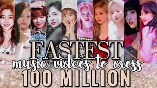 Twice 10 FASTEST MVs to cross 100 MILLION views | Alcohol Free