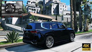 GTA5 Car Mod | Toyota Landcruiser LC300 2022 | Steering Wheel Gameplay