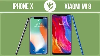 Apple iPhone X vs Xiaomi Mi 8 ✔️