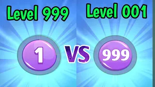 Level 1 VS Level 999 (edited) - My Talking Tom 2 - GAMEPLAY 4U