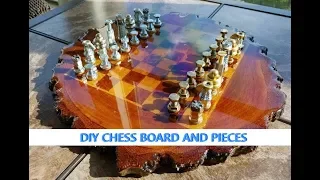 Making a Beautiful Birch Resin Chess Board