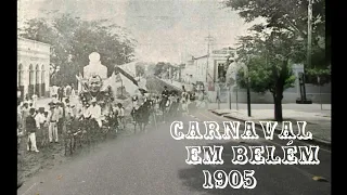 Carnaval de rua em Belém, Pará, em 1905 - "Batalha de flores"