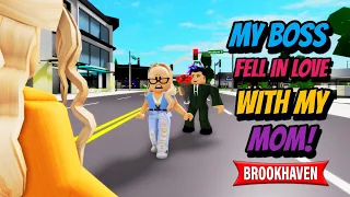 MY BOSS FELL IN LOVE WITH MY MOM!! | BROOKHAVEN MOVIE | CoxoSparkle2 (VOICED)