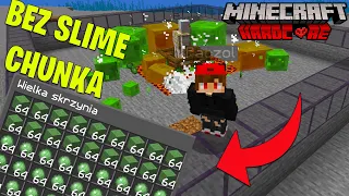 Stworzyłem MEGA FARMĘ SLIMÓW (bez slime chunków) w Minecraft Hardcore!