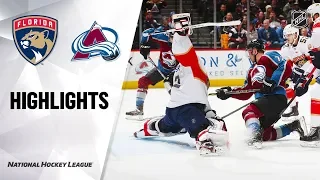 NHL Highlights | Panthers @ Avalanche 10/30/19
