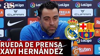 REAL MADRID - BARCELONA | XAVI HERNÁNDEZ, rueda de prensa: ARAUJO, CLÁSICO, MESSI... | AS