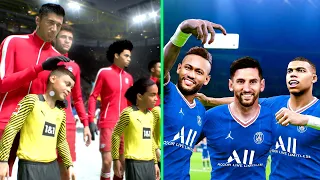 🔥 FIFA 22 vs PES 2021 Realism Mod - GAMEPLAY Comparison😱 | Next Gen vs Old Gen - PS5 vs PC