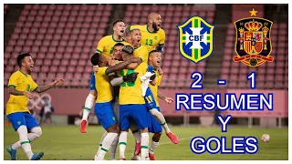 Brasil vs España Resumen Goles 2 1 Final Juegos Olimpicos Tokio 2021