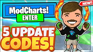 5 NEW SECRET *MOD CHARTS* FREE POINTS UPDATE CODES In Roblox Funky Friday!