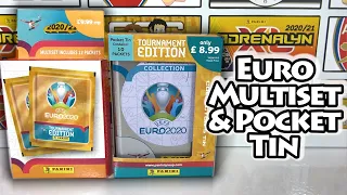 Panini Euro 2020 Tournament Edition Sticker Pocket Tin & Multiset Opening | 22 Packs Opened