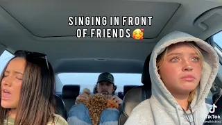 Singing infront of friends for first time