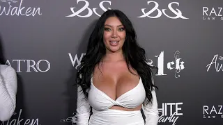 Ashley Lucero attends TEATRO's "White Party" event at Skybar in West Hollywood