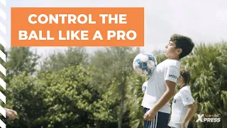 How To Control The Ball In The Air | Youth Soccer Receiving Drill