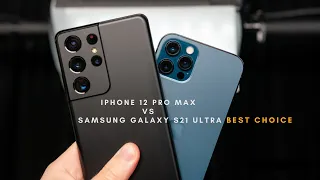 Samsung Galaxy S21 Ultra vs iPhone 12 Pro Max | Usama T.