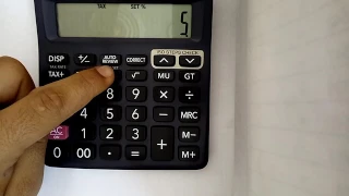 how to use TAX+, TAX- on calculator in hindi