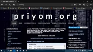 PRIYOM is a Great Resource for Spy Number Stations on Shortwave with complete schedules