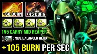 WTF +105 Cloak Flame Radiance DPS 1v5 Unlimited HP Regen Necrophos 15Min Radiance Dota 2