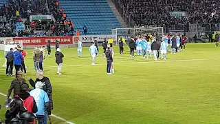 Chemnitzer FC vs FC Erzgebirge Aue (3:0) - Pyro Südkurve