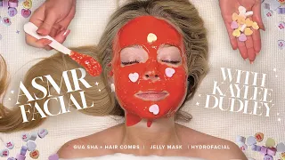 ASMR Valentine’s Facial With Kaylee Dudley | Jelly Mask, Hair Play, Hydrafacial, and Calming Cleanse