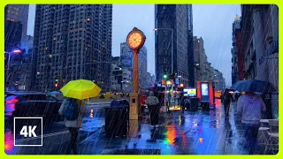Explore NYC & Fifth Avenue on a RAINY DAY Walk in New York City
