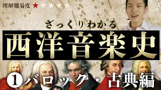 ざっくりわかる西洋音楽史① 〜バロック・古典編〜