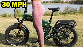 Vitilan i7 Pro Electric Bike - BEST CHEAPEST E-Bike for FULL SUSPENSION on AMAZON - Folding 30 MPH