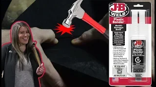 We Test out J-B Weld Plastic Bonder on an RV Holding Tank!