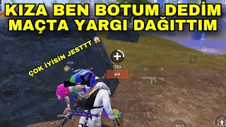 RANDOM BAYRAKTAN DENK GELEN KIZA BOTUM DEDİM ! HARİTANIN İÇİNDEN GEÇTİM ! PUBG MOBİLE