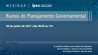 Webinar: Rumos do Planejamento Governamental