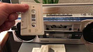 SANYO M 7770K stereo cassette boombox AMSS golden era 80s