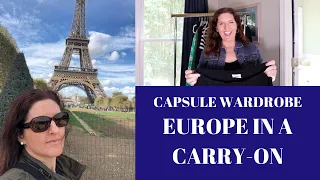 Capsule Wardrobe for Europe Carry-on Only