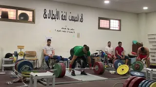 رفع الأثقال الرباع مصطفى الميلاد كلين + نتر 160kg